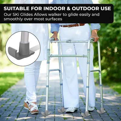 Walker Ski Glides Universal Heavy Duty Glider Feet for Walkers