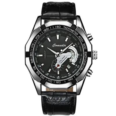 Automatic Men's Watch Calendar Stainless Steel Strap - 12
