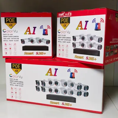 Grenzenüberschreitendes Neues Produkt mit Rot-Blau-Alarm-Duallichtkamera, Gesichtserkennung, AI POE 4-Kanal-, 8-Kanal-, 16-Kanal-Rekorderkit - 4
