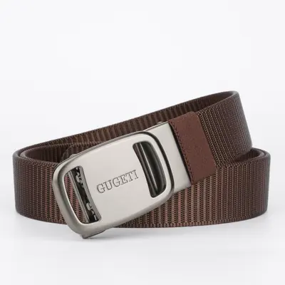 Herstellergroßhandel Bestseller Neue Herren-Sportgürtel Outdoor-Gürtel mit automatischer Schnalle Jugend-Leinengürtel bequem und atmungsaktiv - 12