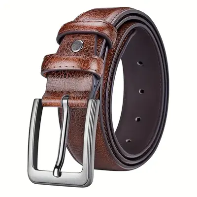 Men's retro luxury new belt buckle, simple and versatile belt, ready for wholesale for jeans. - 7