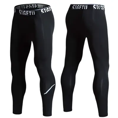 Men's Compression Tights, Elastic Quick-Dry Training Pants - 4