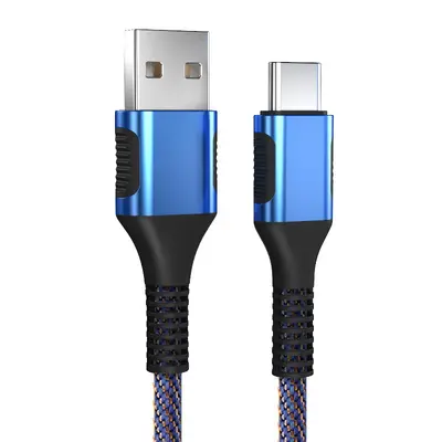 Spot USB denim şarj kablosu Apple cep telefonları için uygun tip-c cep telefonu genişletilmiş 1/2/3 metre veri kablosu