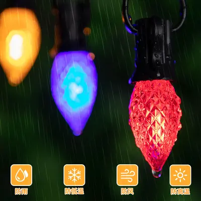 Outdoor C7 Strawberry String Lights, EU Standard, Tree Wrap