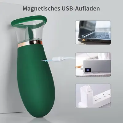 Kadın Vibratör S337, Çift Motorlu Emiş ve Titreşim, Masaj Aleti - 4