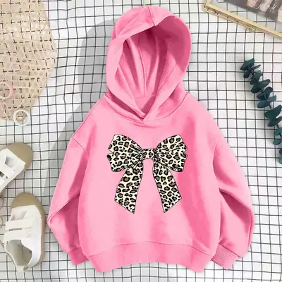 Kız çocuk bahar-sonbahar karikatür baskılı ince pamuklu sweatshirt