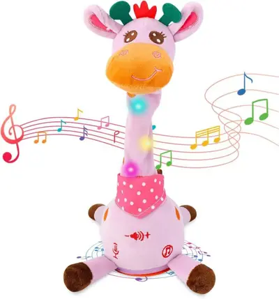 Volume Adjustable Swinging Dancing Giraffe Plush Toy That Sings - 7