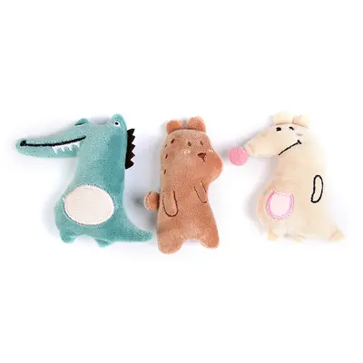 Catnip Plush Cat Toy with Cartoon Animal Design - 3