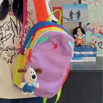 Color-Block Lightweight Backpack for Hiking and Travel - 7