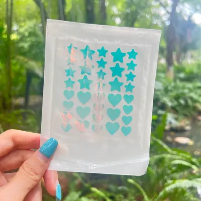 Colorful Heart and Star Hydrocolloid Acne Patches - 13