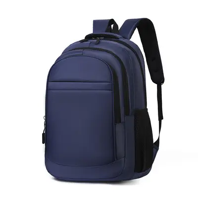 Men's Business Backpack, Plain Color, Laptop Compartment - 8