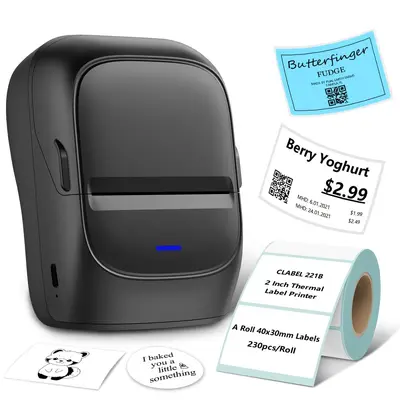 Chiteng 221B sınır ötesi termal etiket makinesi küçük taşınabilir ürün pişirme fiyat etiketi ticari Bluetooth etiket yazıcısı - 9