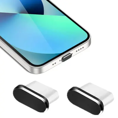 iPhone 15 / 16 arayüzüne uygun cep telefonu toz tıkacı metal toz tıkacı cep telefonu temizleme kiti