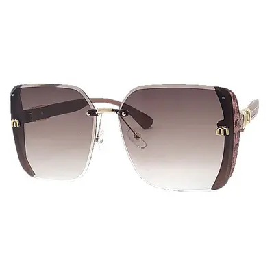 Minimalistische Damen-Sonnenbrille im Halbrahmen - 6