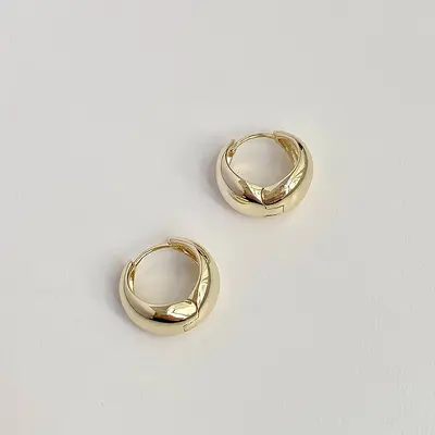 Europäische und amerikanische Ohrringe im ovalen Stil für Frauen, 925er Silberstift-Ohrringe, einfache modische elegante Geschäftskleidung, Nischen-Design, elektrolytisch vergoldet - 12