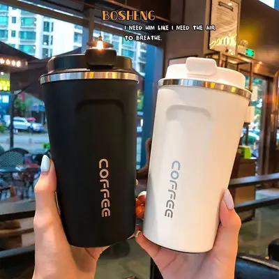 304 paslanmaz çelik vakumlu termos kahve kupası 350 ml
