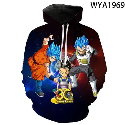 Dragon Ball 3D Digital Print Unisex Hooded Sweatshirt Winter Model