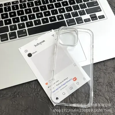 iPhone 16 Pro Max, Apple 15 yeni cep telefonu kılıfı, 14 koruyucu kapak, 13 şık, 12 malzemeden yapılmış minimalist şeffaf kılıf