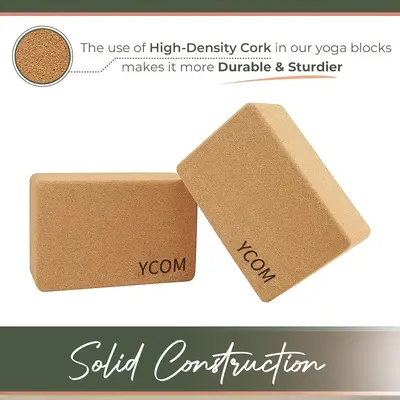 Natural rubber cork yoga mat thick non-slip