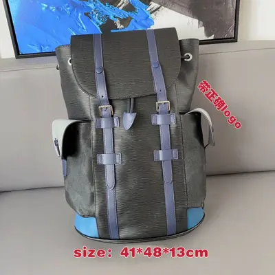Men's Large Capacity Backpack with Laptop Compartment, Classic Monogram - 8