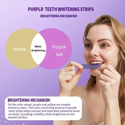 Purple Zahnaufhellungsstreifen, rückstandsfrei, täglich - 4