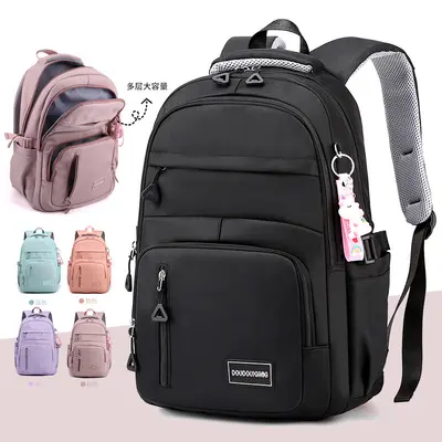 Multi-Compartment Backpack for Junior and Senior High School Girls - 2