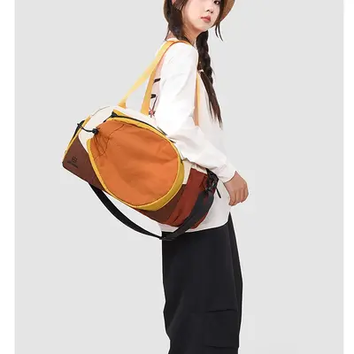 Crossbody sports bag, cylinder, single shoulder, waterproof