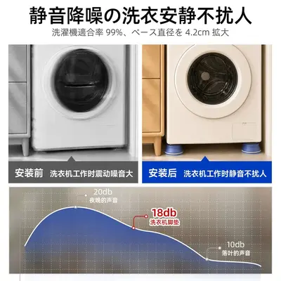 滚筒波轮通用减震防滑垫防潮垫高防移位多巴胺马卡龙洗衣机脚垫