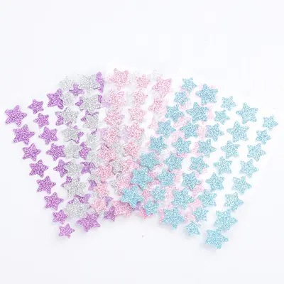 Grenzüberschreitend meistverkaufte farbige Glitter-Akne-Patches, 40 Stück, Glitter-Sterne, blendende Laser-Make-up, PE-Akne-Abdeckungspflaster.