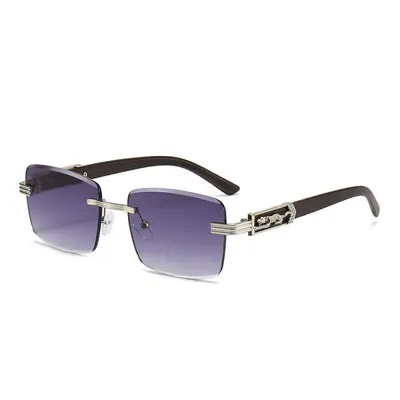 Rimless gradient sunglasses for women, summer style - 12