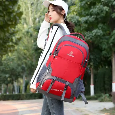 Large Capacity Backpack, Unisex, Multifunctional Trekking Bag - 4
