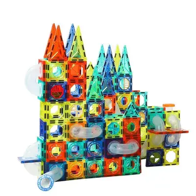 Kinder-Riesenrad Elektrische Magnet-Röhrenbausteine Kindergarten Kreative Lern-Kugelbahn-Spielzeug Geschenk Großhandel