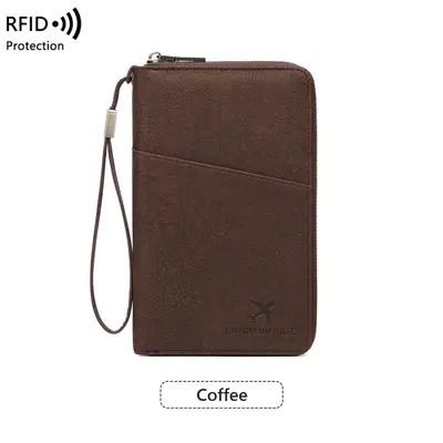 RFID passport holder, anti-magnetic zip case - 9
