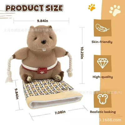 Interactive Cat Wrestling Gloves, Plush Figure Cat Toy - 3