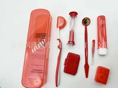 Kieferorthopädisches Mundpflege-Set, 8-teilig, Zahnarzt - 7