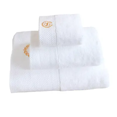 Specially designed embroidered logo pure cotton white towels and bath towels for five-star hotels, beauty salons, guest houses and postpartum care centers. - 6