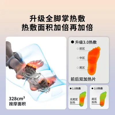X3Max Leg Massager, Fully Automatic Kneading, Foot Massage