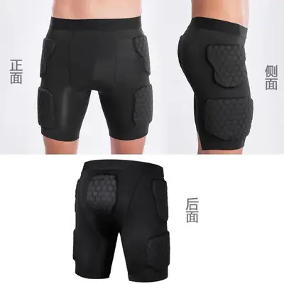 PRO Padded Collision Protection Clothing Short Sleeve Inner Pad Bodysuit Basketball Protective Vest Shorts Football Armor Clothing - 3