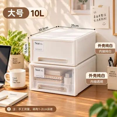 家用抽屉药箱药品收纳盒家庭药物分类收纳箱桌面防尘医药整理盒 - 10