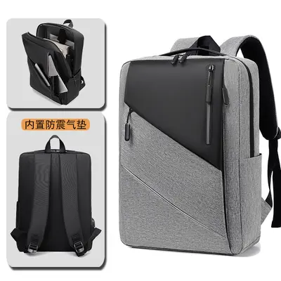 Cross-border business backpack for men, fashionable casual waterproof laptop backpack, high-end large capacity school bag for men, customizable - 10