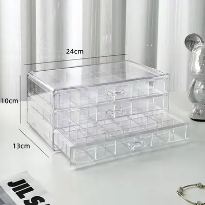 Schreibtisch-Organizer Schublade Kosmetik stapelbar - 13