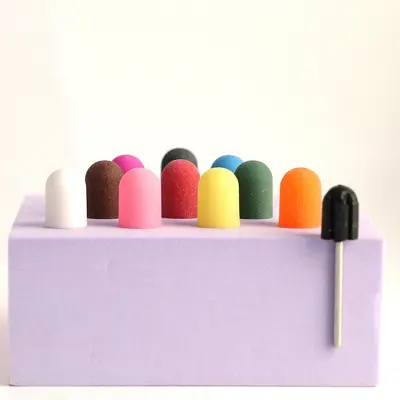 Colorful Pedicure Nail Sanding Bit Set for Removing Dead Skin and Calluses