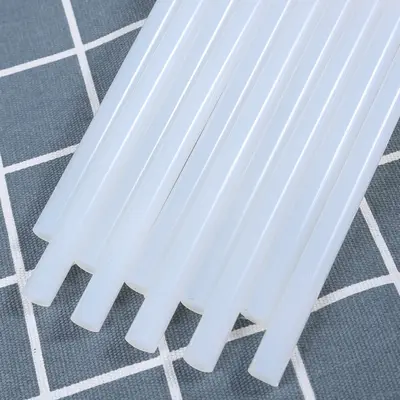 Clear High-Viscosity Hot Melt Glue Sticks, 7/11 mm, for Home Use