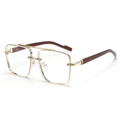 Men's HD Polarized Pilot Sunglasses, Retro Toad Style - 4