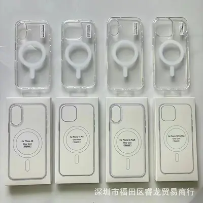 iPhone 16 15 Pro Apple 18 14 Pro MAX transparente magnetische Handyhülle 17 Großhandel