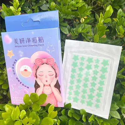 Colorful Star Pimple Patches, Makeup-Compatible Hydrocolloid Patches - 9