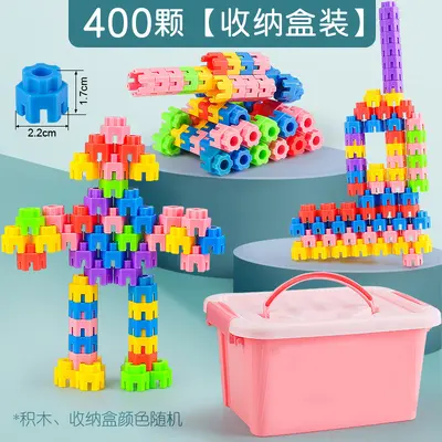 Hexagonal Building Blocks Children's DIY Assembly Plastic Toy - 13