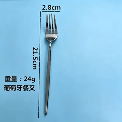410 Stainless Steel Portuguese-Style Cutlery Set for Home and Hotel - 7