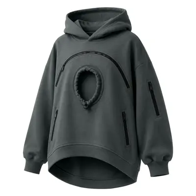 Women's Hooded Zip-Up Fleece-Lined Sweatshirt with Pocket - 12