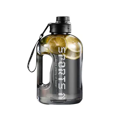 Große Kapazität, trendig, Kunststoff mit Flechtmuster, breiter Körper, Sport-Wasserflasche, tragbar für Schüler, Weltraum-Design Trinkbecher
